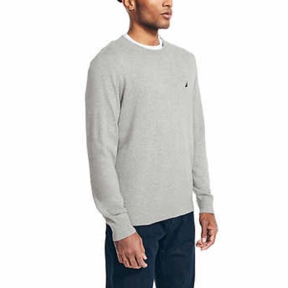 NEW Nautica Mens Grey Crewneck Sweater - Picture 4 of 7